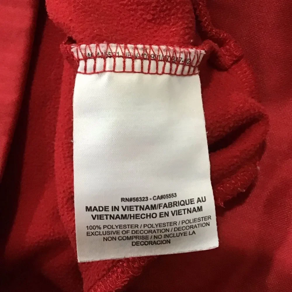 Nike Therma-Fit Jacket Boys XL‎ Red Black Hooded Full Zip